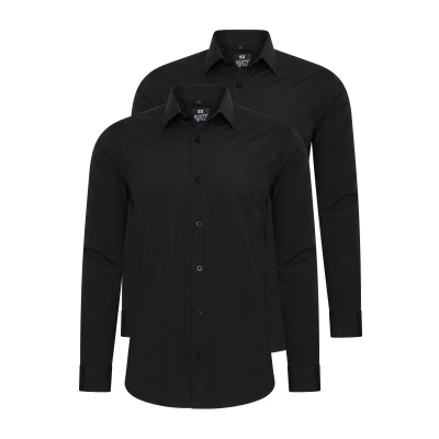 Abbildung von Rusty Neal 2 PACK Hemd, Herren, Größe: 5XL, Schwarz/schwarz
