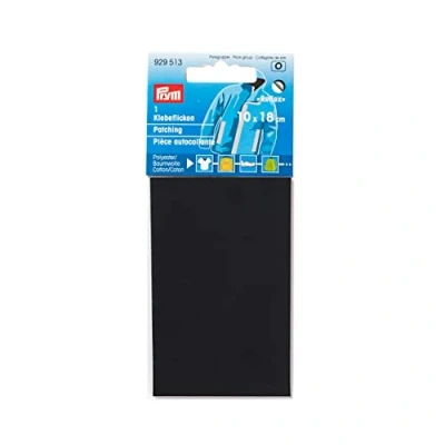 Abbildung von Prym 929513 Klebeflicken reflektierend 10 x 18 cm schwarz
