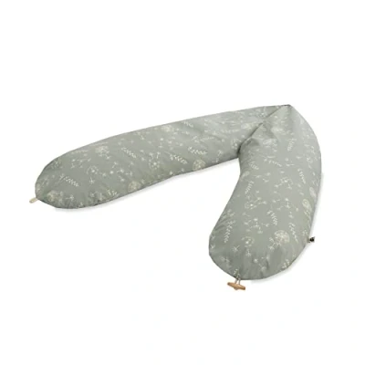 Abbildung von Julius Zöllner Organic Stillkissen ca. 190 cm Füllung 42 Liter EPS Mikroperlen Made in Germany Bezug aus 100% Baumwolle Oeko TEX® Standard 100 Wildflower