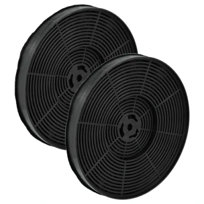 Abbildung von vhbw 2x Aktivkohlefilter kompatibel mit Exquisit FSH60, KFD 60 2.1, EBH4MI, KFD627 2, KFD907 2L, KFD6 KFD607 2L Dunstabzugshaube 17,5 cm