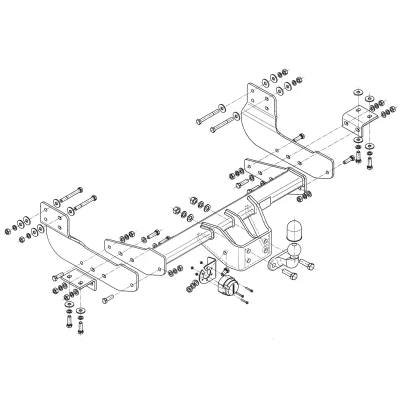 Abbildung von STEINHOF F 304 Anhängevorrichtung FORD: Transit V363 Kastenwagen