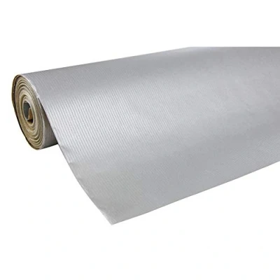 Abbildung von Clairefontaine 507276C Rolle Kraptpapier Unicolor, 60g, 250 x 0, 70m, Spezialbreite, 1 Stück, Silber