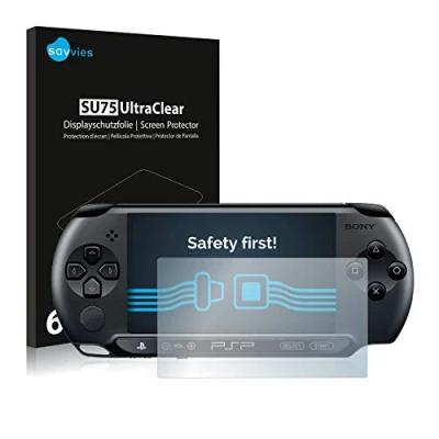 Abbildung von Savvies 6 Stück Schutzfolie für Sony PSP 2000 Displayschutz Folie Ultra Transparent