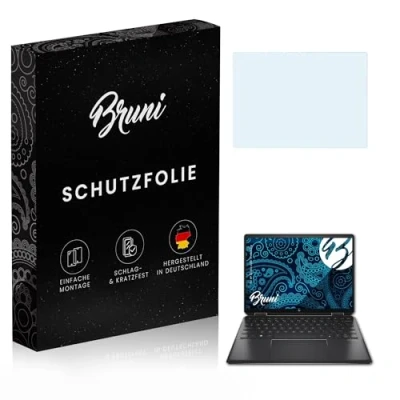 Abbildung von Bruni Schutzfolie kompatibel mit HP Spectre x360 14 ef0773ng Folie, glasklare Displayschutzfolie (2X)