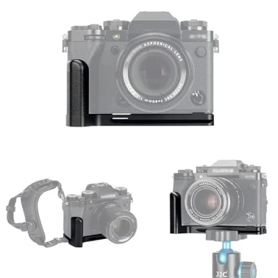 Abbildung von JJC Metall Handgriff Schnellwechselplatte L Halterung Halter für Fujifilm X T5 XT5 ersetzt Fuji MHG