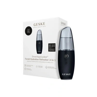 Abbildung von GESKE SmartAppGuided™ Facial Hydration Refresher 4 in 1 Wasserzerstäuber Gesichtsdampfer Wasserspray Face Mister Gesichtsreinigungsgerät Sprühnebler Kosmetik natürlicher Glow