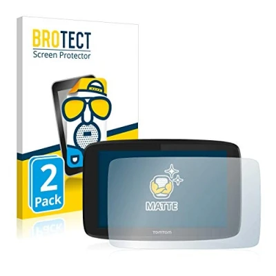 Abbildung von BROTECT Entspiegelungs Schutzfolie für TomTom Go Professional 6200 (2 Stück) Matte Displayschutz Folie, Anti Reflex, Fingerprint