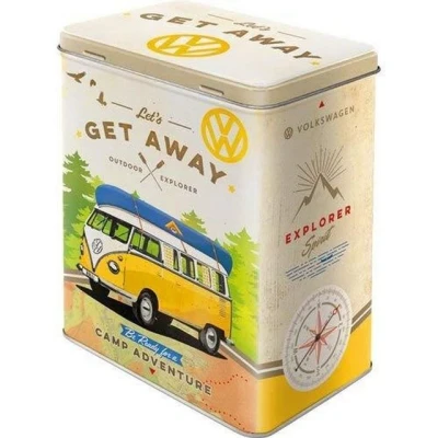 Abbildung von Nostalgic Art Vorratsdose Kaffeedose Blechdose VW Bulli Get Away