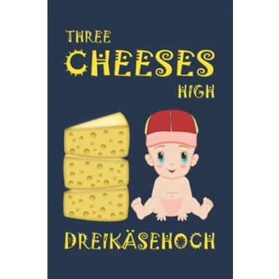 Abbildung von Three cheese high. Dreikäsehoch Mädchen: Notizbuch (6“ x 9“ DinA5) 120 linierte Seiten Personalisiertes / Skizzenbuch Tagebuch mit ... als Geschenk zu allen möglichen Anlässen