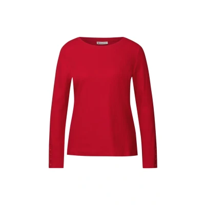 Abbildung von Street One MIT Struktur Strickpullover, Damen, Größe: 42, Rot