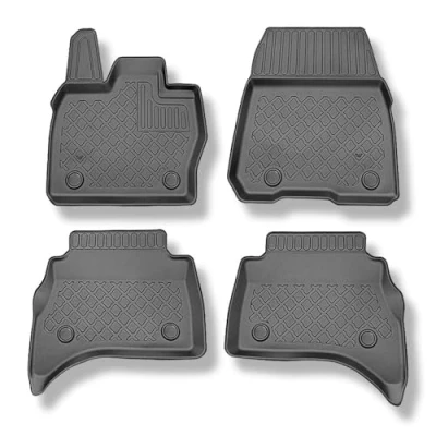 Abbildung von Mossa TPE Fußmatten Auto kompatibel mit Land Rover Range Sport III (L461) SUV (09.2022 ) schwarz Automatten Autoteppiche G