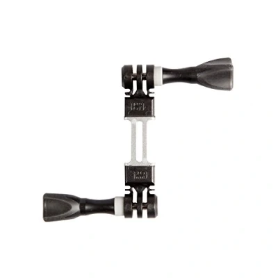 Abbildung von iSHOXS Ionic ProFork Halterung Zubehör Adapter Set passend Für GoPro Hero 11 10 9 und Kompatible Action Camera 2 ActionCams Befestigung Doppelgabel 4two x 2K