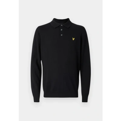 Abbildung von Lyle &amp; Scott LONG Sleeve Strickpullover, Herren, Größe: XXL, Jet black