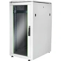 Abbildung von DIGITUS Netzwerkschrank 19 Zoll Rack 22HE 60x80 cm Unique Serie Traglast 800 kg Nutztiefe 743 mm Grau