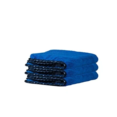 Abbildung von Chemical Guys MIC110003 Professionelle hochwertige Mikrofaser Handtücher, Blau (40,6 x 40,6 cm) (3 Stück) sicher für Autowäsche, Hausreinigung und Haustier Trockentücher