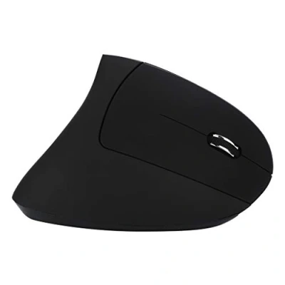 Abbildung von Colorful Vertikale Maus, 2.4G Wireless Maus Ergonomische Funkmaus Vertical Mouse Kabellos für Windows, Vista, 800/1200/1600 DPI, 6 Tasten (Schwarz)