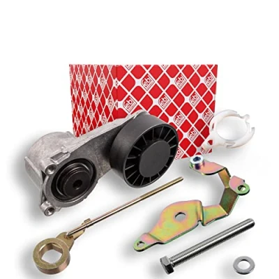 Abbildung von FEBI BILSTEIN 06418 Riemenspanner mit Anbaumaterial MERCEDES BENZ: W124 Limousine, 190, Coupe