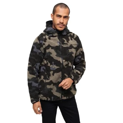 Abbildung von Brandit Teddyfleece Worker Jacket darkcamo Gr. XXL
