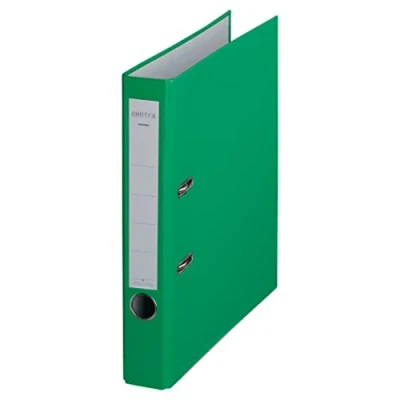 Abbildung von Centra Standard Ordner (grauappe RC, mit PP Folie kaschiert, A4, 5,2 cm Rückenbreite, Chromos) apfelgrün, 25 Stück