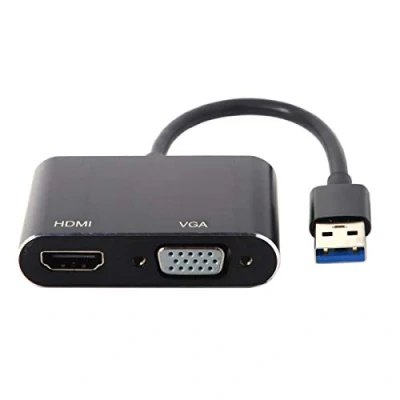 Abbildung von chenyang CY USB 3.0 &amp; 2.0 zu HDMI VGA HDTV Adapterkabel Externe Grafikkarte für Windows MacBook Laptop