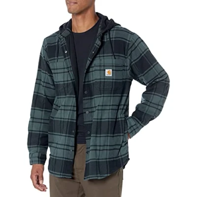 Abbildung von Carhartt Hemdjacke FLANNEL FLEECE LINED HOODED SHIRT JAC 105621 (1 St)