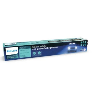 Abbildung von Philips Ultinon Drive 5003L LED Zusatzscheinwerfer für Fernlichtfunktion, 20&#039;&#039; Double Row Lightbar, 12V/24V, 3.600 Lumen, bis zu +436 m Lichtstrahllänge, Straßenzulassung
