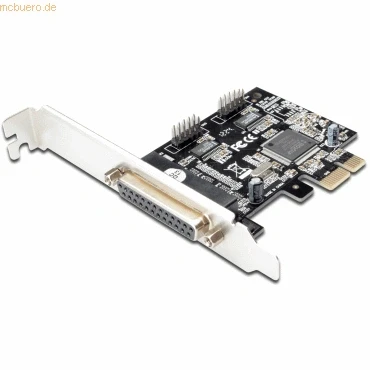 Abbildung von DIGITUS IO Karte PCIe Serielle und Parallele Schnittstellen 2x DSUB 9 &amp; 1x 25 Chipsatz MCS9901