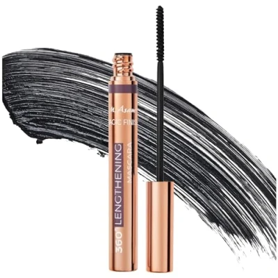Abbildung von M. Asam MAGIC FINISH 360 Lengthening Mascara Deep Black (7ml) Wimperntusche mit extra schmaler Bürste, erfasst auch feinste Härchen, Make up Verlängerungseffekt, Definition &amp; Schwung