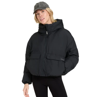 Abbildung von Converse Short Puffer Winterjacke, Damen, Größe: Large, Black
