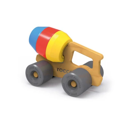 Abbildung von Neue Freunde® Betonmischer Rocco inklusive 3 bunten stapelbaren Sandförmchen Perfekt für den Strand oder Sandkasten Ideal Kinder ab 1 Jahr Hochwertige Qualität