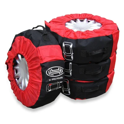 Abbildung von HEYNER AutoWheelStar Pro 735000 Reifentaschen Set schwarz/rot 14, 15, 16, 17, 18