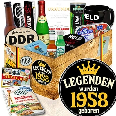 Abbildung von Legenden 1958/1958 Geschenk Geburtstag/DDR Männerbox DDR