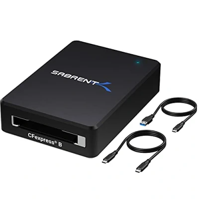 Abbildung von SABRENT CFexpress Typ B Kartenleser, USB 3.2 Gen 2 HIGH Speed 10 Gbit/s, Thunderbolt kompatibel, unterstützt Android/Windows/Mac OS (CR CFER)