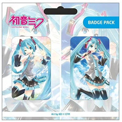 Abbildung von POPbuddies Hatsune Miku Pin Badges 2 Pack Set A
