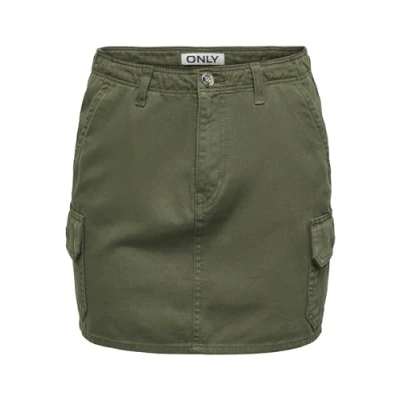 Abbildung von ONLY Onlmalfy Short Cargo Skirt Jeansrock, Damen, Größe: Small, Kalamata