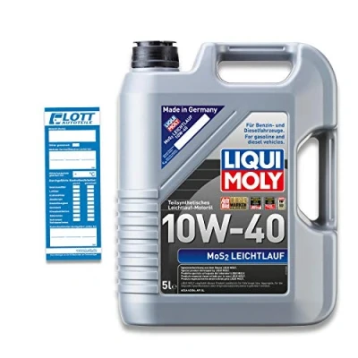 Abbildung von Liqui Moly МoS2 Leichtlauf 10W 40 5l Motoröl 1092 MERCEDES BENZ: SL Coupe, CLK E Klasse Limousine, BMW: 3 Compact, 1 Schrägheck, Limousine