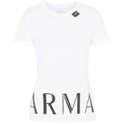 Abbildung von Armani Exchange Tshirt print, Damen, Größe: XS, Optic white