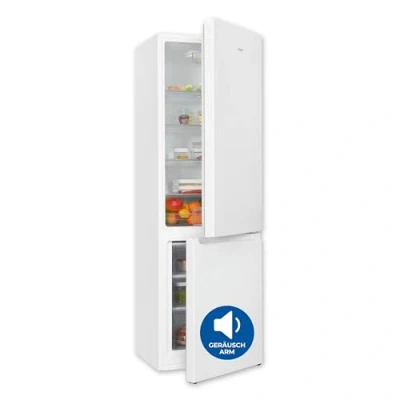 Abbildung von Exquisit Kühl Gefrierkombination, Kühlschrank mit Gefrierfach, 269 Liter, 4 Sterne Türanschlag wechselbar, Standgerät, KGC5265 70 010E weiss