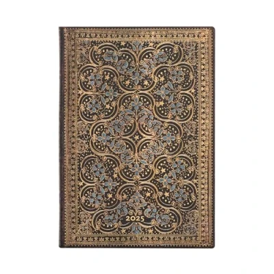 Abbildung von Restoration (The Queen’s Binding) Midi 12 month Horizontal Softcover Flexi Dayplanner 2025 (Elastic Band Closure): tydzień na dwóch stronach, zamykany gumkę, papier 100 gsm