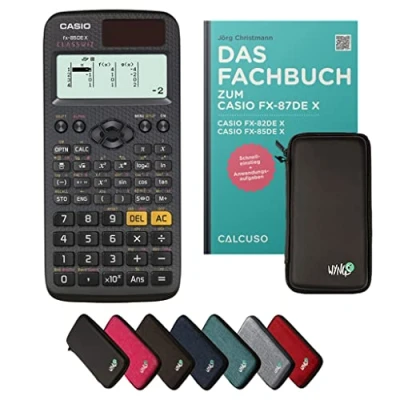 Abbildung von ﻿CALCUSO Standardpaket Schwarz mit Taschenrechner Casio FX 85DE X ClassWiz