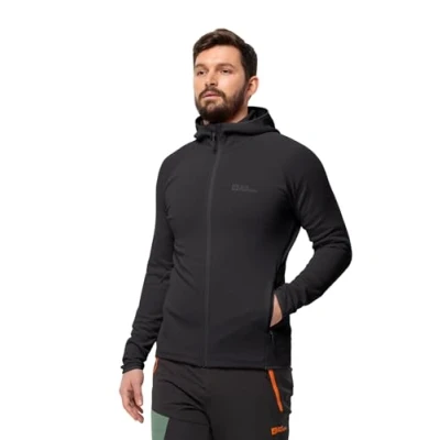 Abbildung von Jack Wolfskin Baiselberg Hooded FZ Sweatjacke, Herren, Größe: XXL, Phantom
