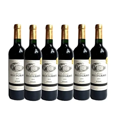 Abbildung von Chateau Bellegrave MÉDOC Rotwein trocken 6 x. Jahrgang 2015 12,5% Alkohol 0,75l 10,33 /l Prämiert 2018 mit Gold