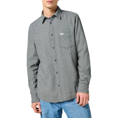 Abbildung von Wrangler Hemd, Herren, Größe: Medium, Grey black