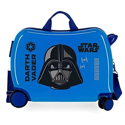 Abbildung von Star Wars Darth Vader Kinderkoffer, blau, 50 x 38 20 cm, starr, ABS, seitlicher Zahlenkombinationsverschluss, 34 l, 1,8 kg, 4 Räder, Handgepäck.