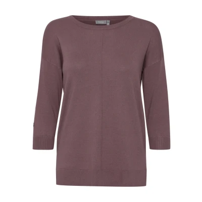 Abbildung von Fransa Frbesmock Strickpullover, Damen, Größe: Large, Grape shake
