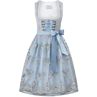 Abbildung von Stockerpoint Damen Dirndl Florianda Kleid für besondere Anlässe, Taupe, 38