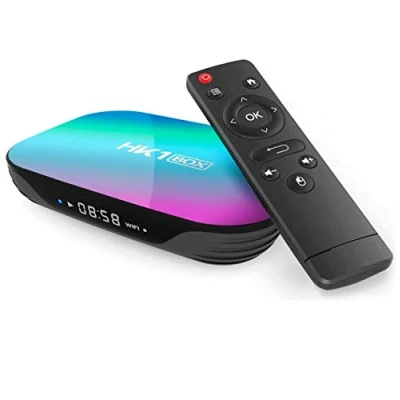 Abbildung von Sofobod HK1 Box TV Android 9.0, 4GB RAM 32GB ROM, S905X3 Quad Core 64bit Cortex A55, GPU G31™ MP2, 2.4G/5G dual WiFi BT4.0 H.265 Decoding LAN 1000 RJ 45, HD 8K Smart