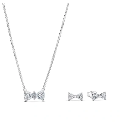 Abbildung von Pandora 68615 Geschenkset für Damen Silber Funkelnde Schleife