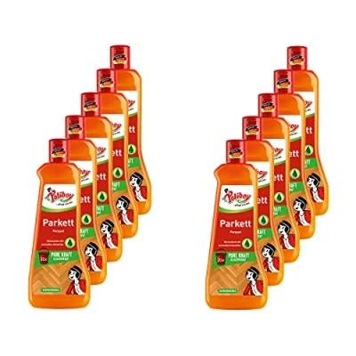 Abbildung von POLIBOY Parkett Pflege Pflegendes Reinigungsmittel für Holzböden Reinigungskonzentrat mit Avocadoöl 10x 500 ml Made in Germany
