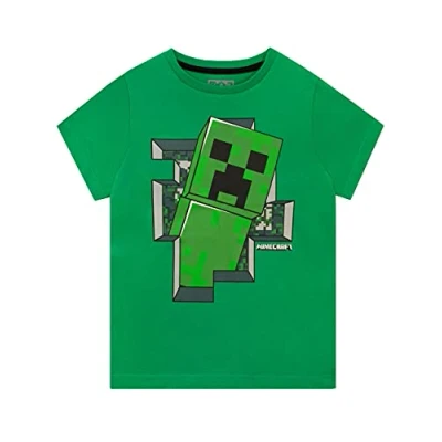 Abbildung von Minecraft Jungen Creeper T Shirt 158